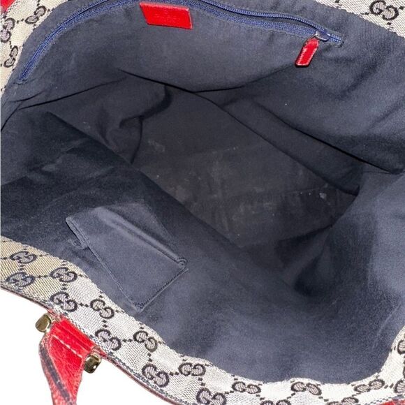 Gucci dark red d-ring large Abbey tote bag - Picture 8 of 16